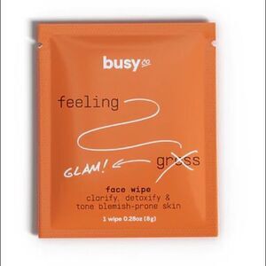 5/$15 SALE NEW BUSY CO. Clarify & Cleanse Facial Serum Wipe